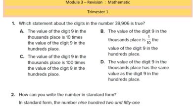 حل أوراق عمل Revision Unit three الرياضيات الصف الخامس من الفصل الاول للعام 2022-2023 منهاج الإمارات