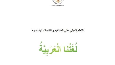 المادة المقررة لتعويض الفاقد التعليمي لمادة لغتنا العربية الصف الأول للعام 2022-2023 منهاج الأردن