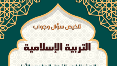 ملخص التربية الإسلامية الصف الرابع الفصل الثاني مناهج الأردن