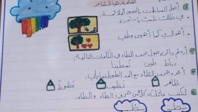 ورقة عمل 2 أنمي لغتي الصف الأول الفصل الثاني للعام 2023 منهاج السوري