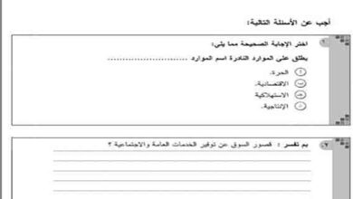 تنزيل نموذج امتحان الوزارة مادة الاقتصاد ثالثة ثانوي 2023 مناهج مصرية