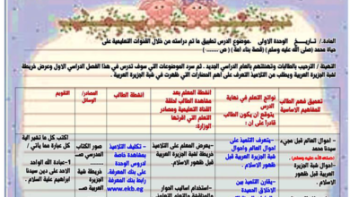 دفتر تحضير دراسات اجتماعية ابتدائي وأعدادي جاهز للطباعة منهج مصري