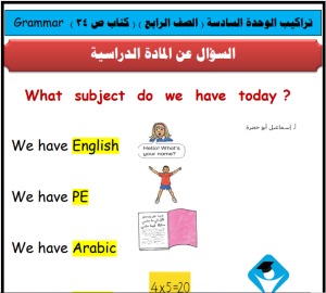 ملخص قواعد اللغة الإنجليزية الفترة الثانية الصف الرابع الفصل الدراسي الثاني مناهج فلسطينية