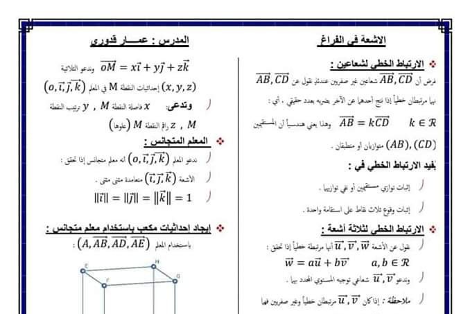 جميع طرائق حل المسائل رياضيات بكلوريا علمي الفصل الثاني للعام 2023 منهاج السوري