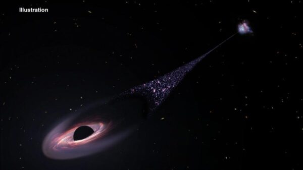 تلسكوب هابل يرصد ثقب أسود هارب لأول مرة يخلق مجموعة من النجوم حوله