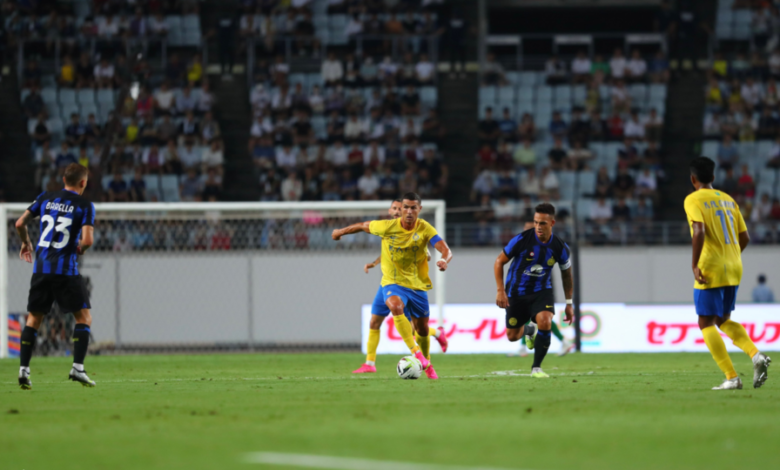 النصر السعودي يتعادل إيجابيا مع إنتر ميلان ضمن جولته الصيفية في اليابان 2023