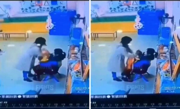 بالفيديو ...معلمة تضرب طفلة بوحشية داخل حضانة في الصين وعقابها صادم